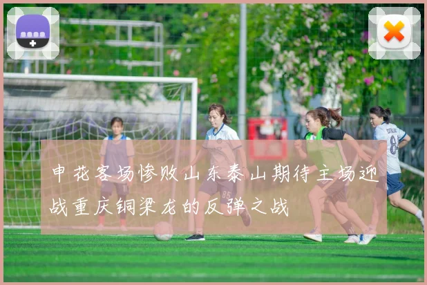 申花客场惨败山东泰山期待主场迎战重庆铜梁龙的反弹之战